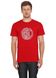 Pattern Circle Black T-Shirt / Red, Червоний, S