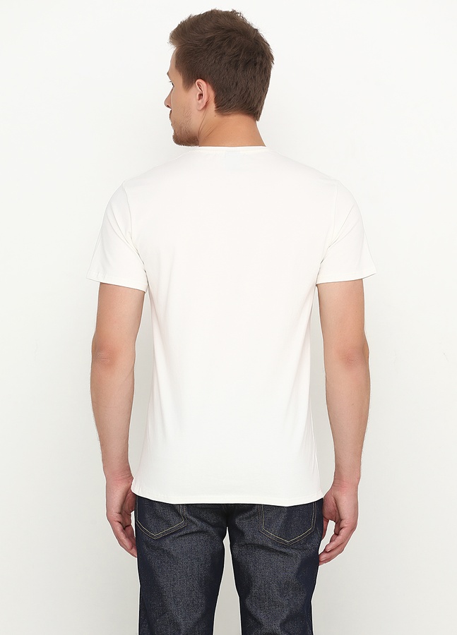 Bold Plain Neon T-Shirt/Milk, Молочний, L