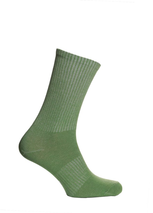 Носки в рубчик, Зелёный, 43-45