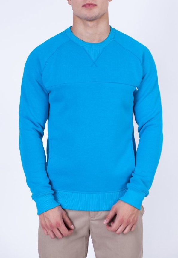 HP Sweatshirt, Блакитний, M