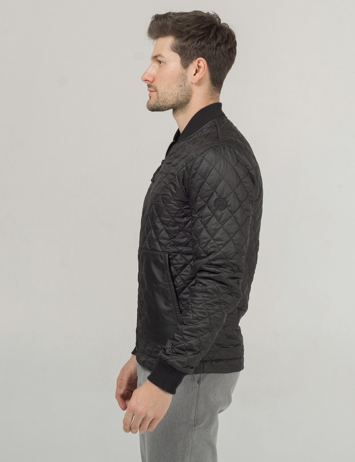Стьобана куртка Quilt Jacket MA-1, Чорний, S