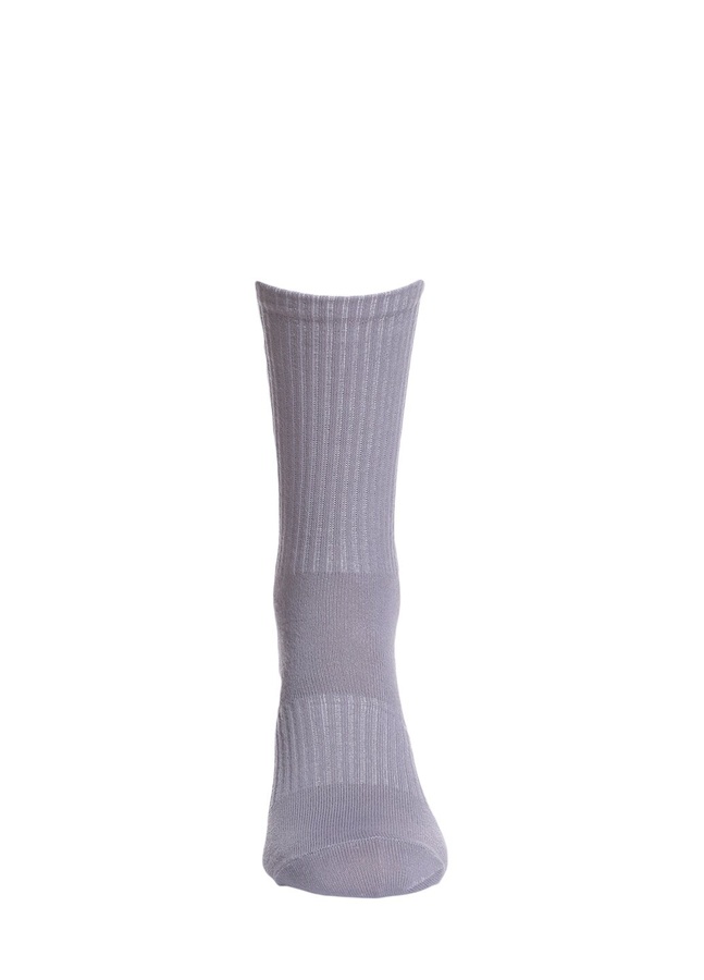 Шкарпетки в рубчик, Сірий, 43-45