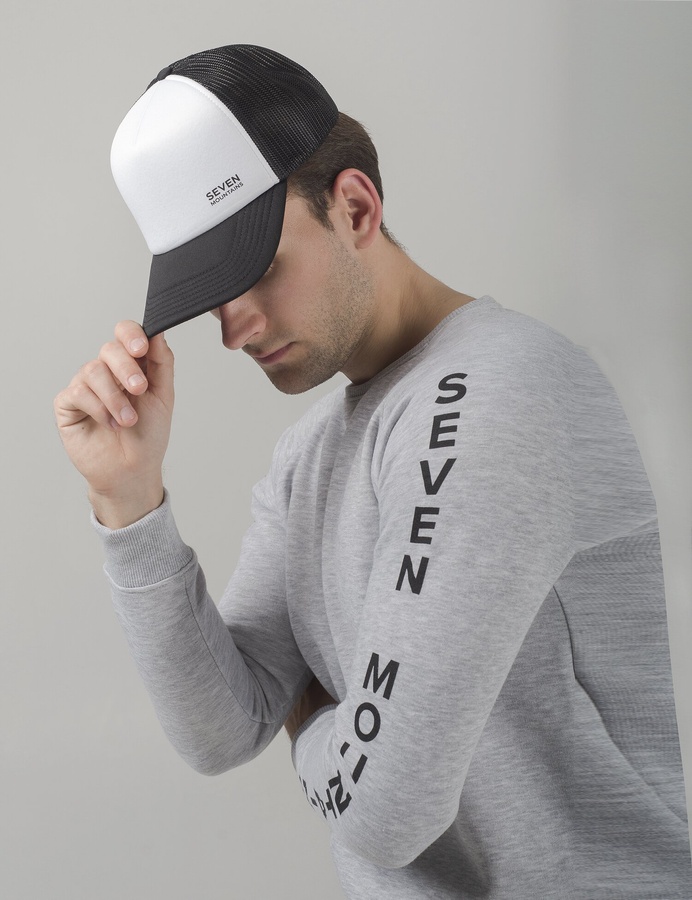 Sweatshirt SM Arm/Grey melange, Сірий меланж, S