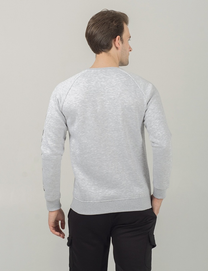 Sweatshirt SM Arm/Grey melange, Серый меланж, S