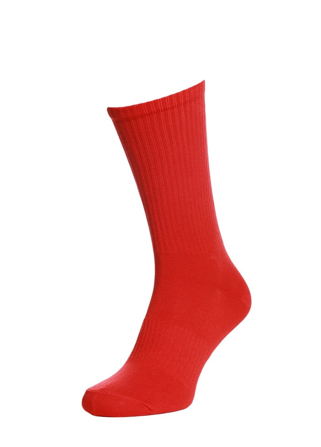 Ribbed socks, Червоний, 38-40