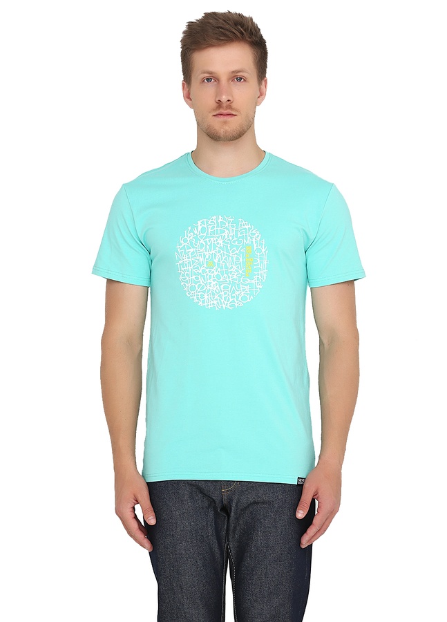 Pattern Circle T-Shirt, Мятный, S