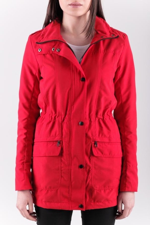 Slim Fit Parka Woman / Red