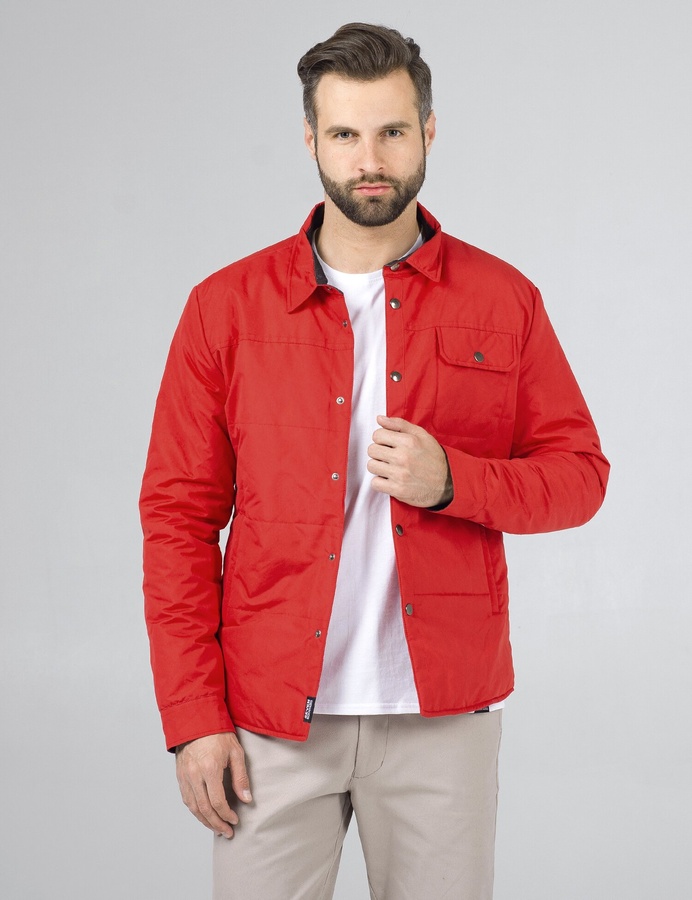 Куртка - рубашка , Красный, S