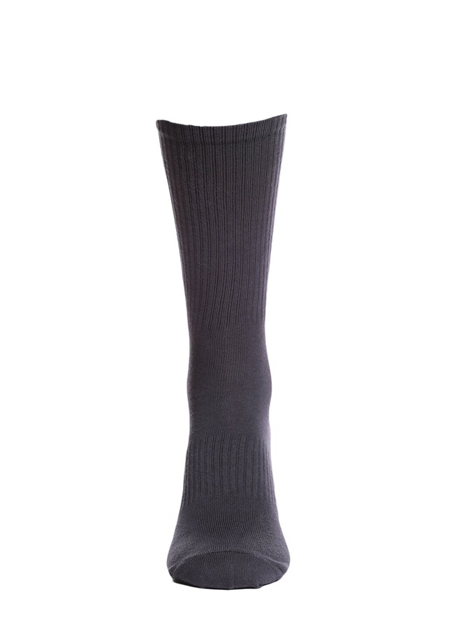 Носки в рубчик, Тёмно-серый, 40-42
