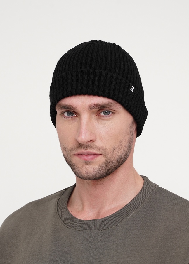 Зимова шапка, Чорний, one size