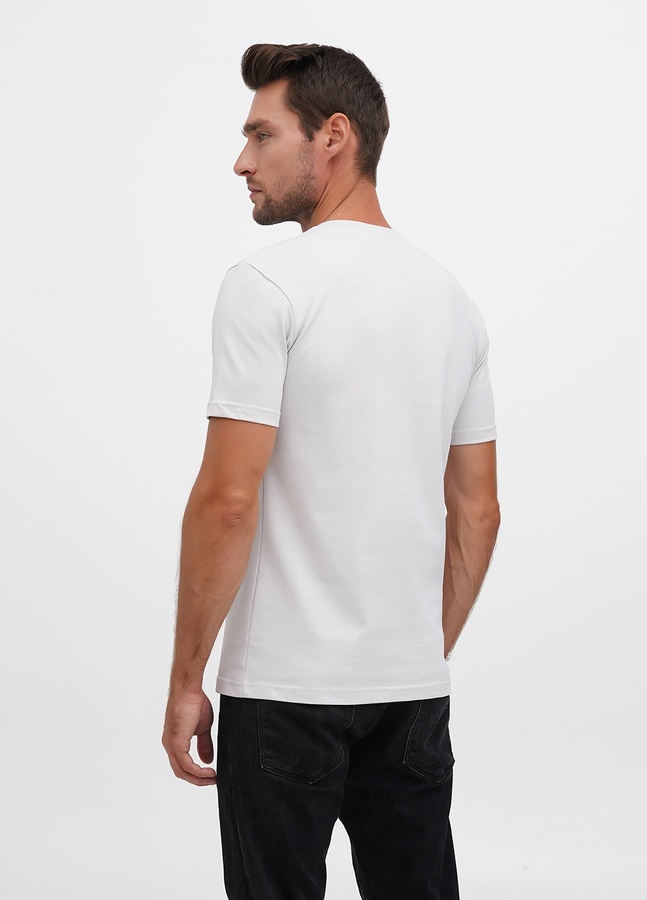 Базова футболка з надщільної бавовни, Сірий, 3XL