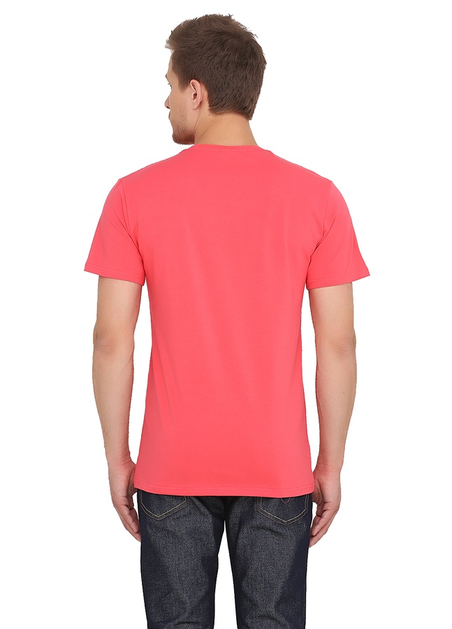 Bold Plain White T-Shirt/Coral, Коралловый, L