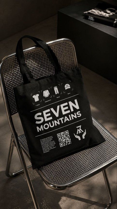 Шопер Seven Mountains, Чорний, one size
