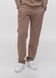 Трикотажные штаны  с прямым низом на флисе, Визон, L/XL