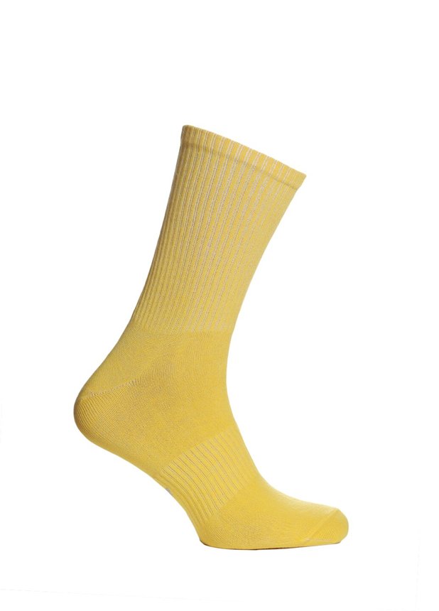 Носки в рубчик, Желтый, 43-45
