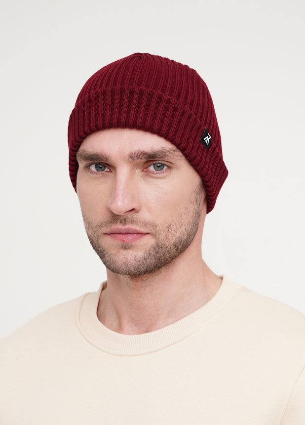 Зимова шапка, Бордовий, one size
