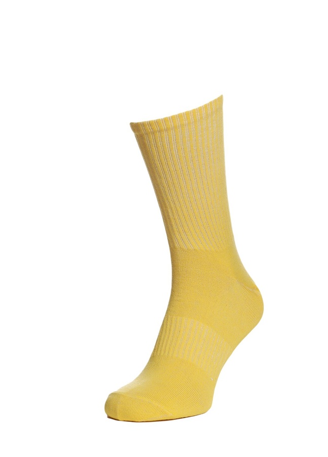 Шкарпетки в рубчик, Жовтий, 43-45