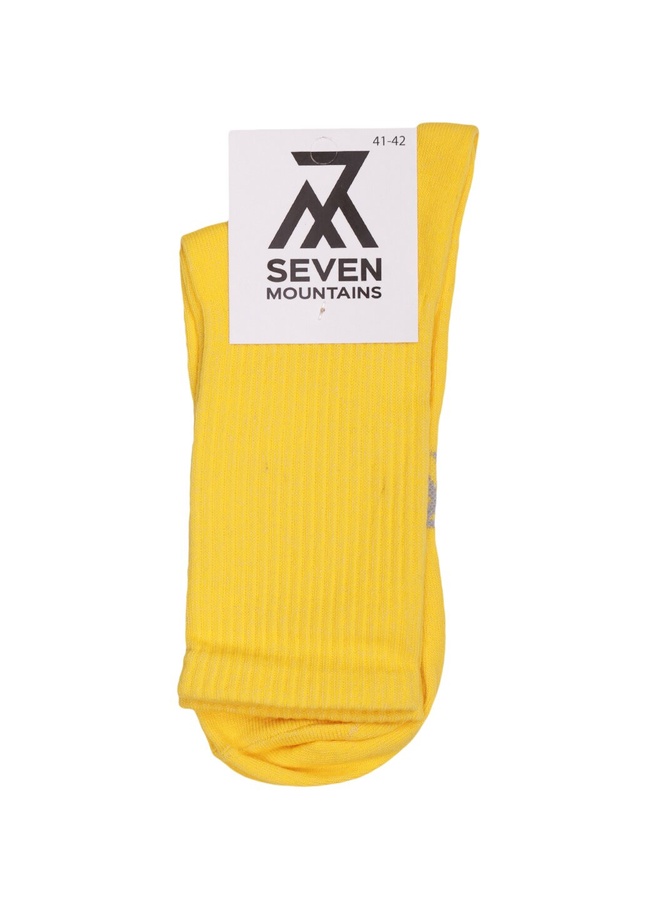 Шкарпетки в рубчик, Жовтий, 40-42