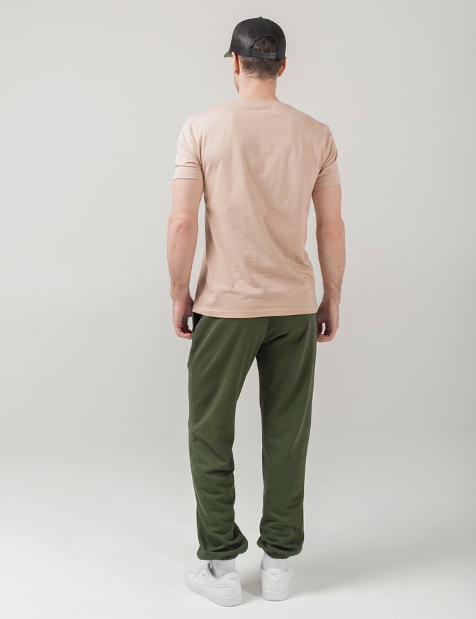 Трикотажні штани з резинкою по низу , Зелений, S/M