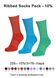 WOMEN'S Ribbed socks pack, Pack 3-10%, 36-38