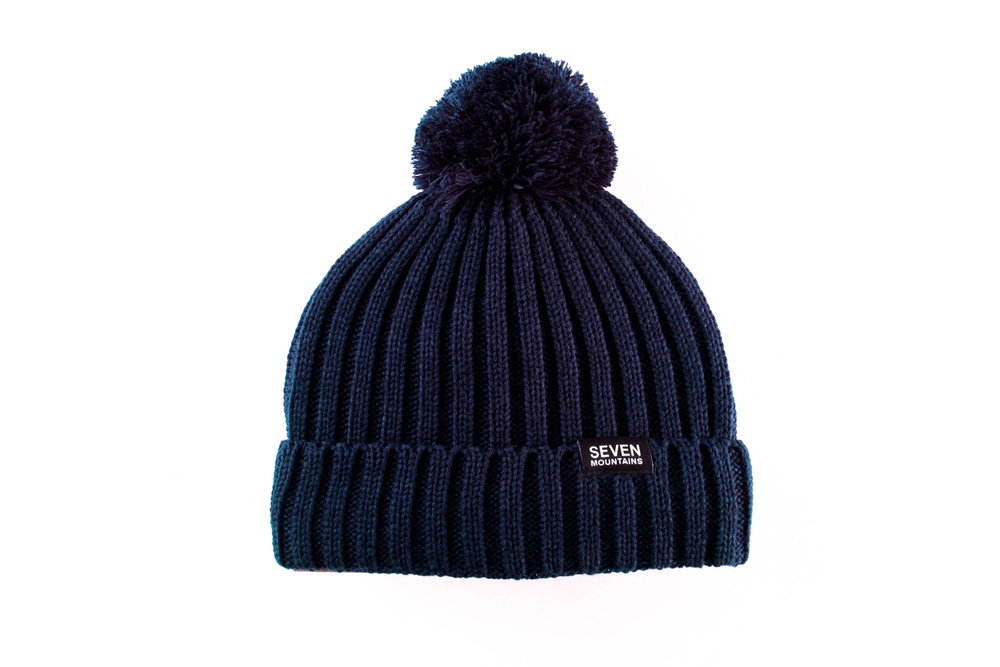 Pom Hat, Темно-синий, one size