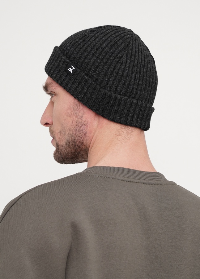 Зимова шапка, Темно-сірий, one size