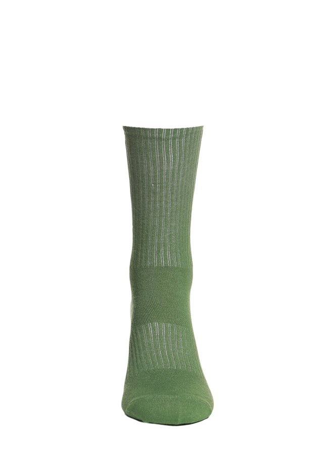 Шкарпетки в рубчик, Зелений, 40-42