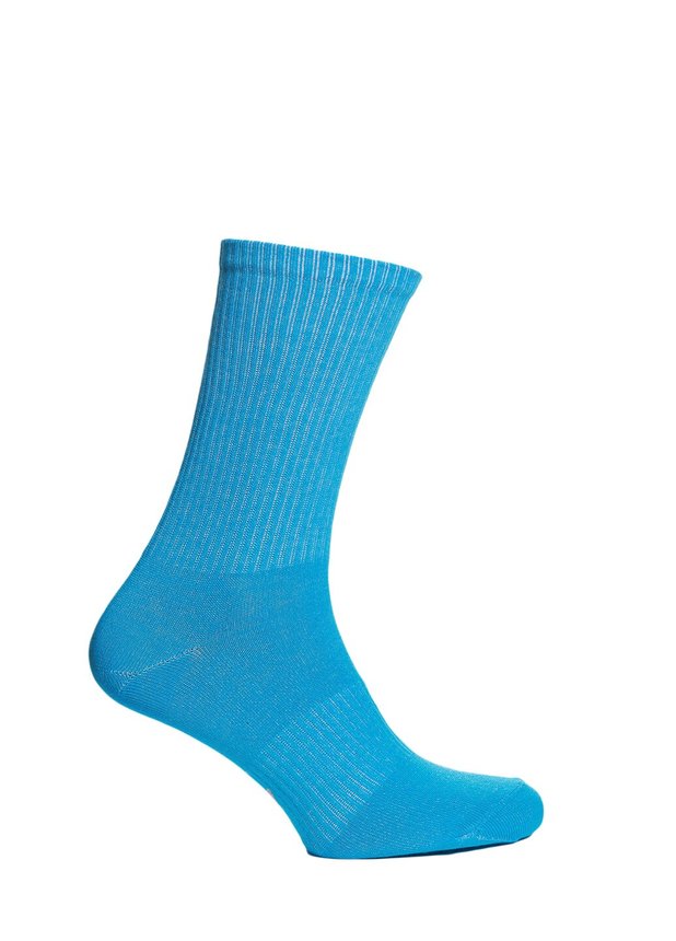 Шкарпетки в рубчик, Блакитний, 43-45