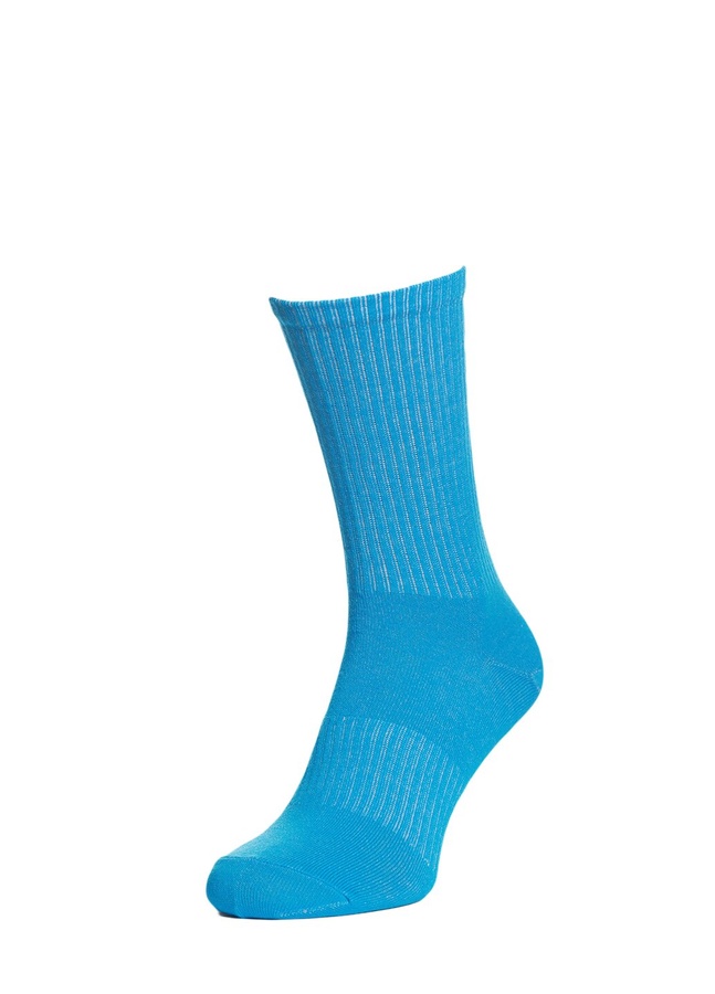 Шкарпетки в рубчик, Блакитний, 43-45