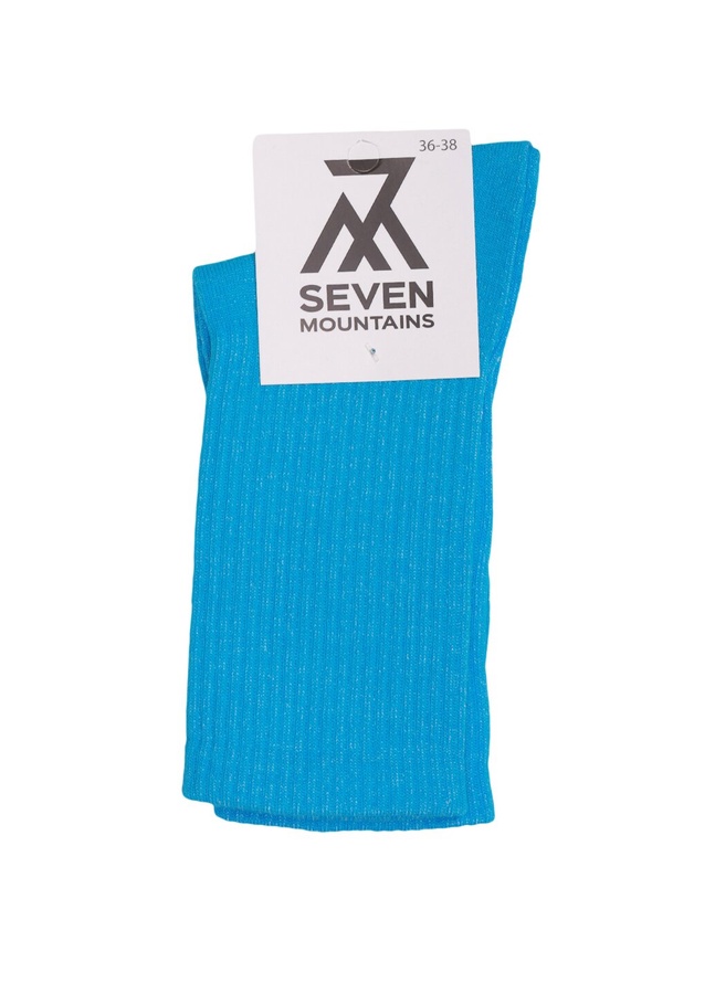 Шкарпетки в рубчик, Блакитний, 40-42