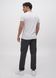 Трикотажні штани  з резинкою по низу  на флісі, Антрацит, L/XL