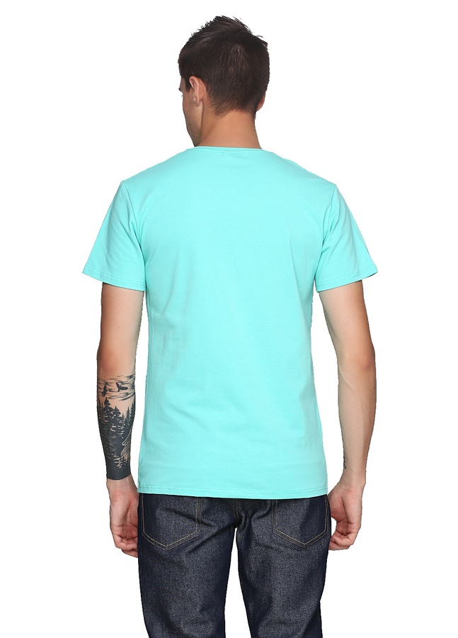 Seven Slim Neon T-Shirt Black, Neon-Mint, M