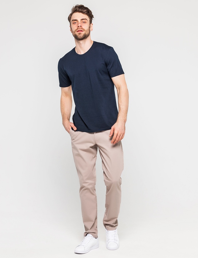 Test Basic T-shirt Cotton, Темно-синий, S