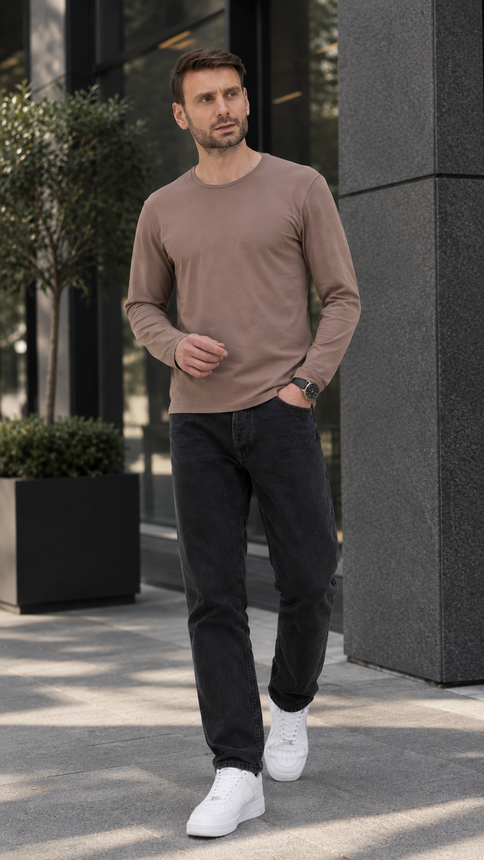 Basic Long sleeve, Vison, S