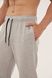 Трикотажные штаны с резинкой по низу , Серый меланж, L/XL