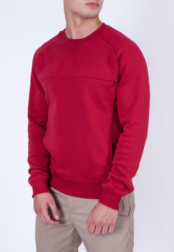 HP Sweatshirt, Бордовый, S