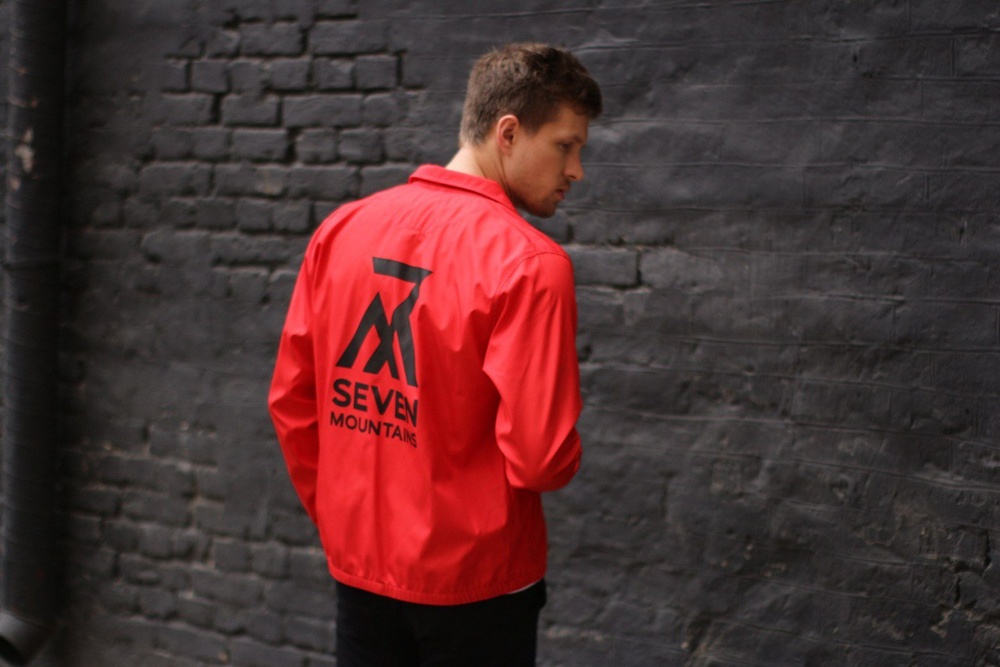 Тренерська куртка з логотипом, Червоний, S