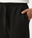 Fleece-lined relaxed-fit knit pants, Black, 2XL/3XL