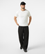 Fleece-lined relaxed-fit knit pants, Black, 2XL/3XL