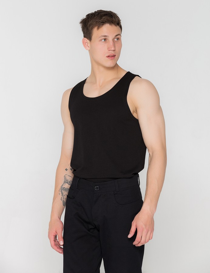 Vest light Cotton, Чорний, XL