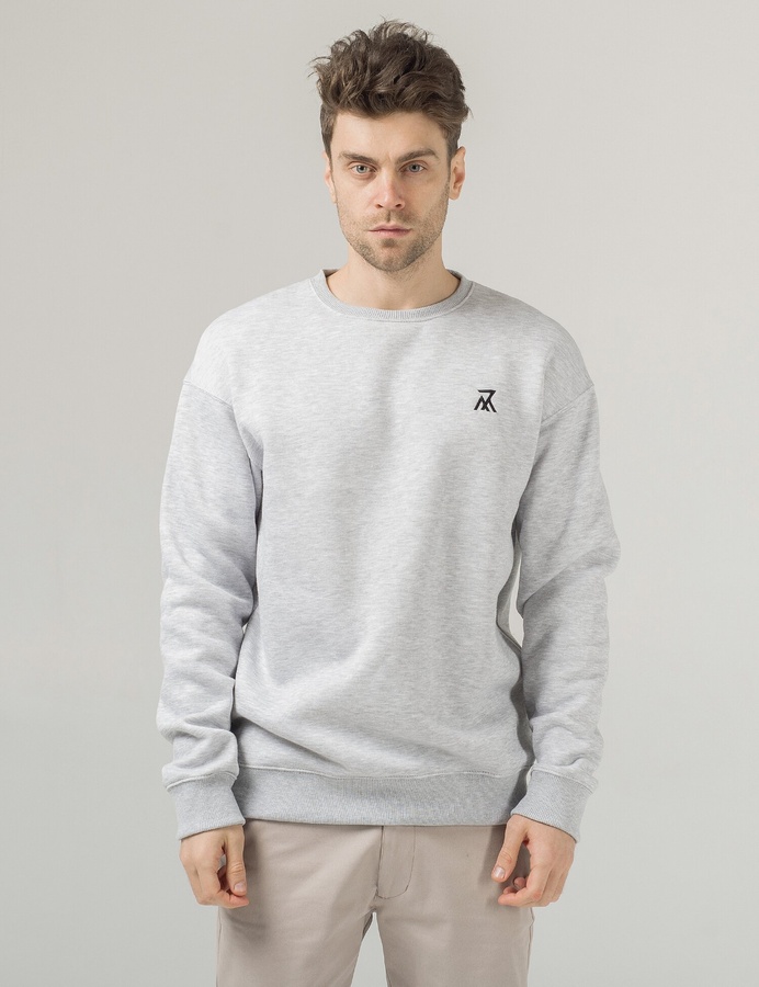 Sweatshirt 7M Oversize, Серый меланж, XL
