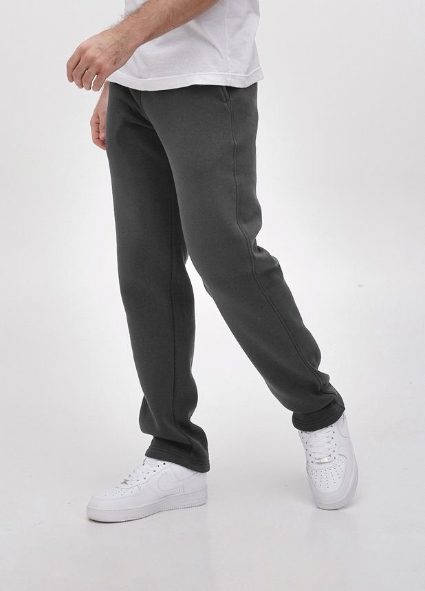 Класичні трикотажні штани - Темно-сірий, Темно-сірий, 2XL/3XL