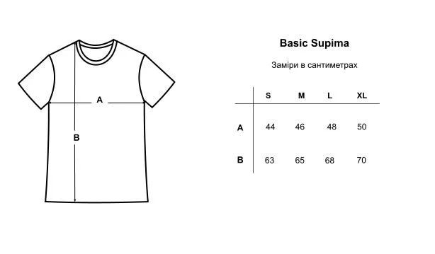 Basic Supima, Чорний, L