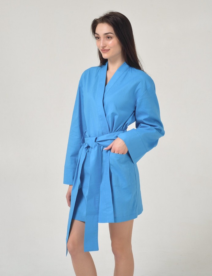 Cotton Kimono, Синий, M/L