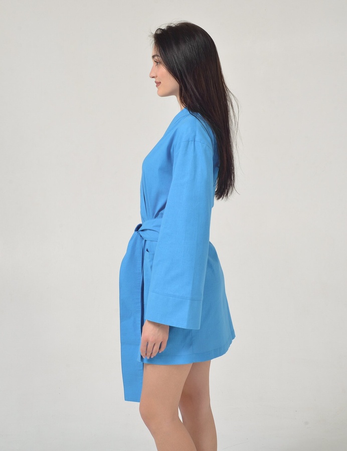 Cotton Kimono, Синій, M/L