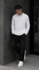 Long Sleeve Oversize Heavy, White, S/M