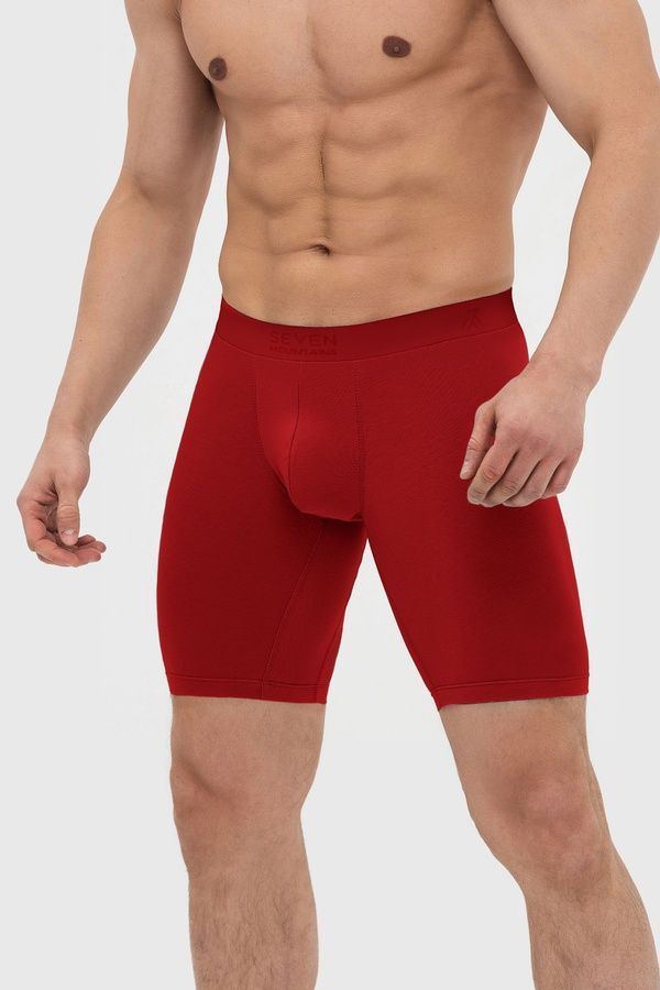 Подовжені боксери з буку - Modal, Бордовий, S/M