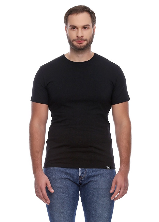 Basic T-Shirt EL, Чорний, S