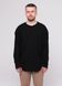 Лонгслів оверсайз підвищеної щільності, Чорний, 2XL/3XL