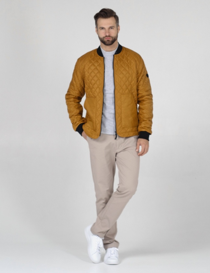 Стеганная куртка Quilt Jacket MA-1, Горчичный, L